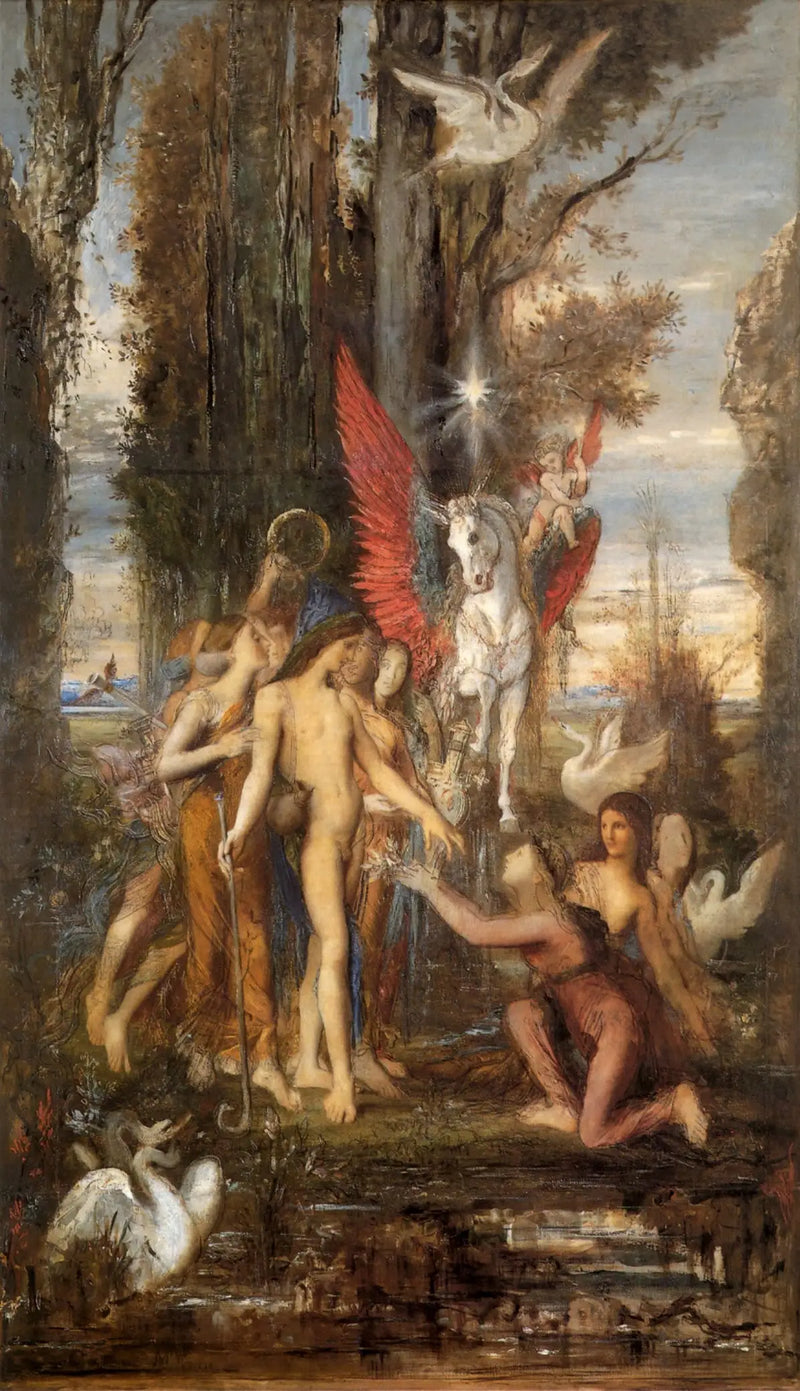 Hesíodo y las Musas - Gustave Moreau