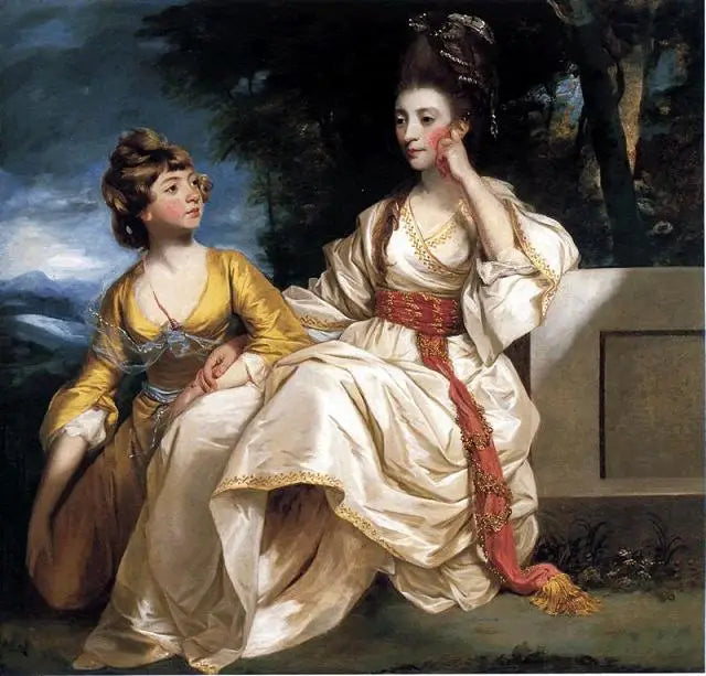 Retrato de Hester Thrale y de su hija Hester - Joshua Reynolds