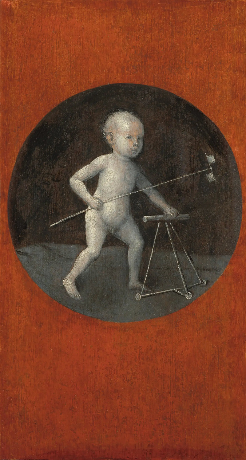 Niño con molino de viento y andador - Hieronymus Bosch