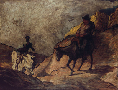 Don Quichotte et Sancho Pansa - Honoré Daumier - Alpha Reproduction