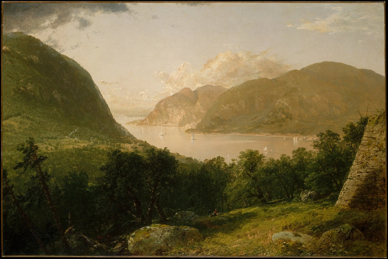 Escena del río Hudson - John Frederick Kensett