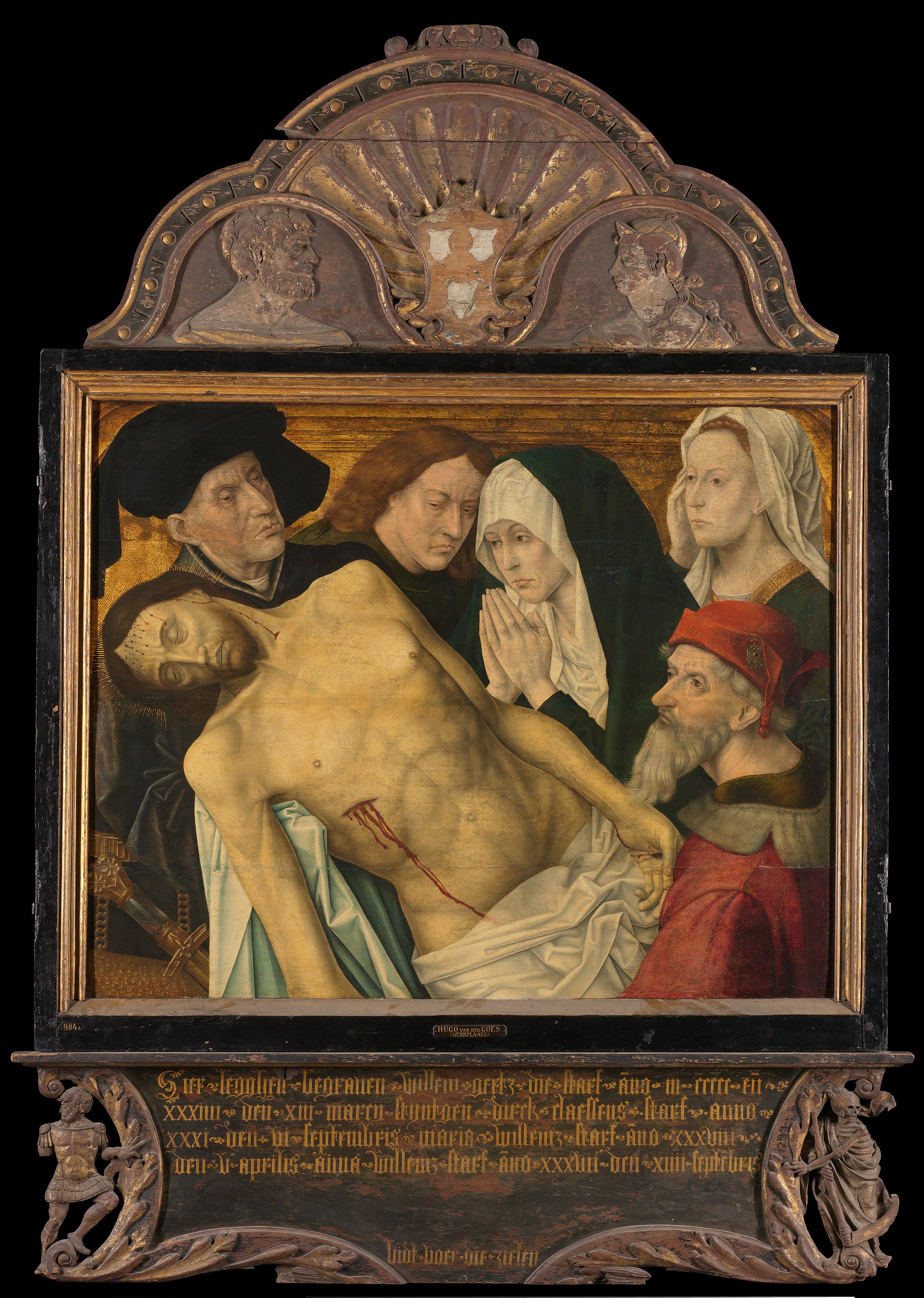 Panneau central d’un triptyque commémoratif anciennement appelé triptyque commémoratif Gertz avec la Lamentation - Hugo