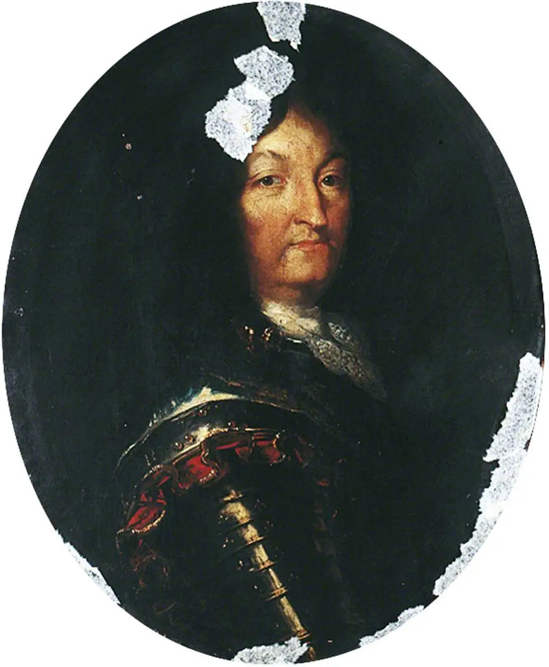 Luis XIV (1638–1715), en armadura - Hyacinthe Rigaud