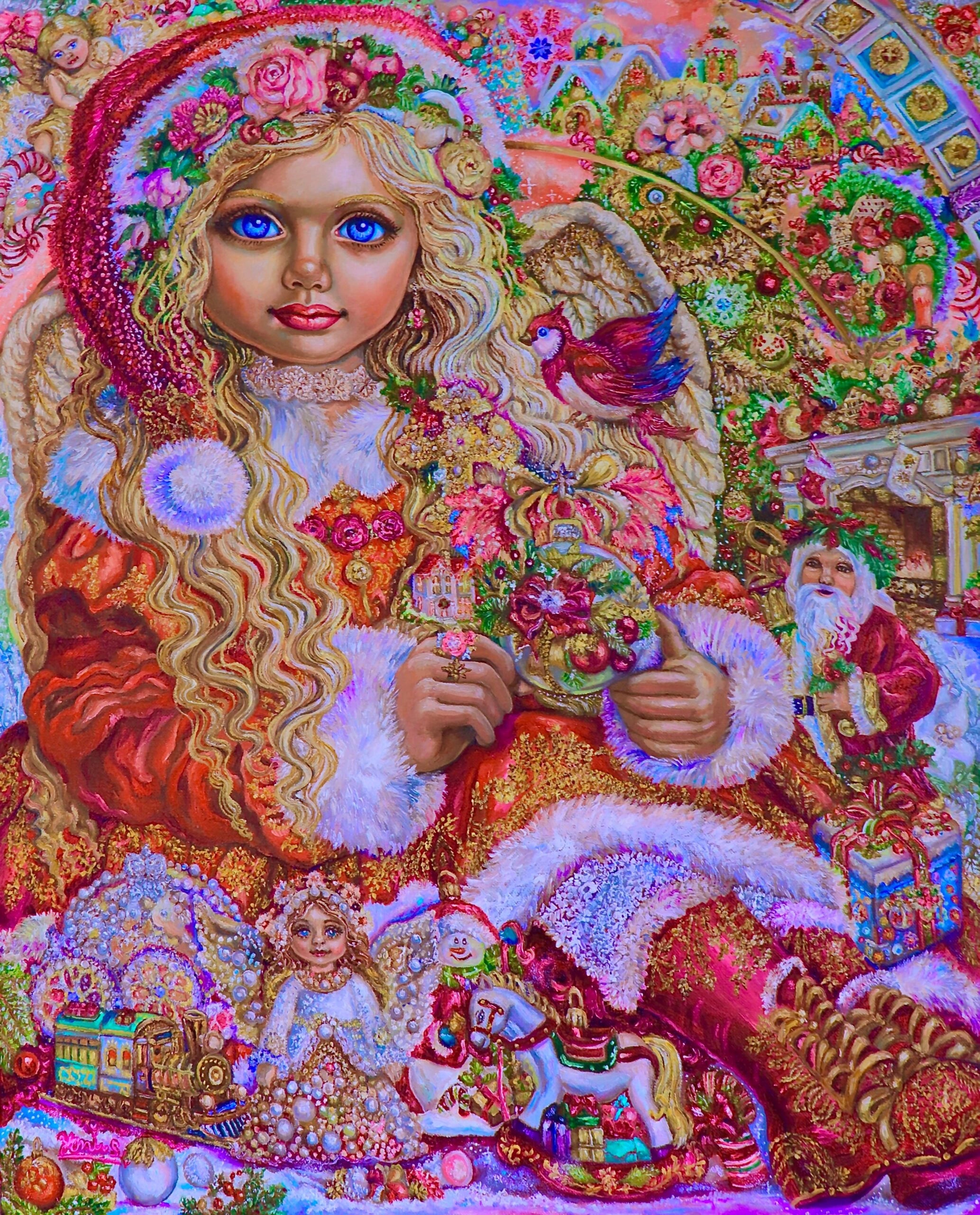 An angel Christmas ornament - Yumi Sugai