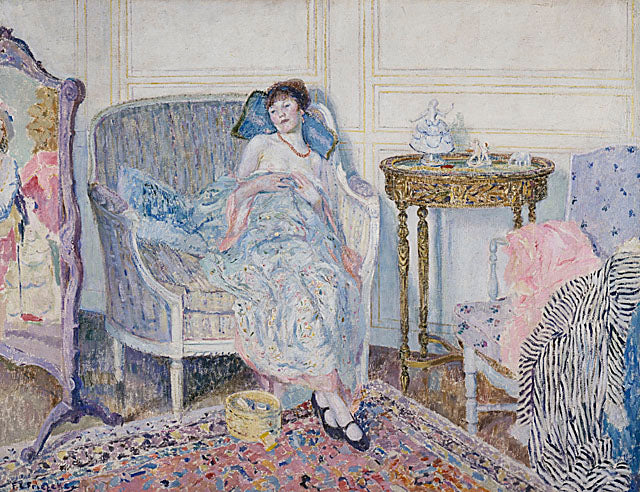 En el tocador - Frederick Carl Frieseke