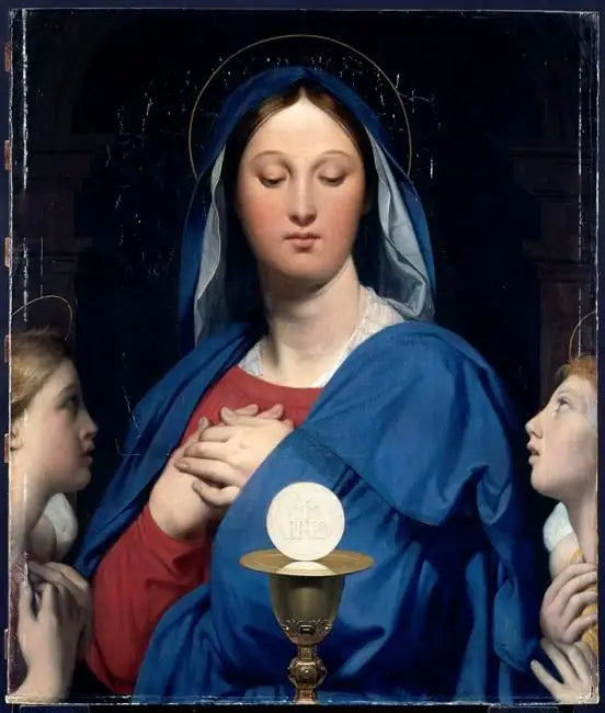 La Virgen con la hostia - Jean-Auguste-Dominique Ingres