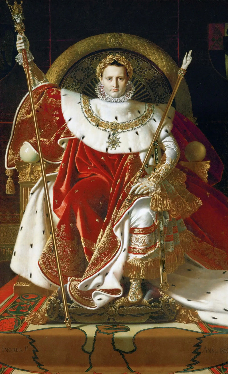 Napoleón I en el trono imperial - Jean-Auguste-Dominique Ingres