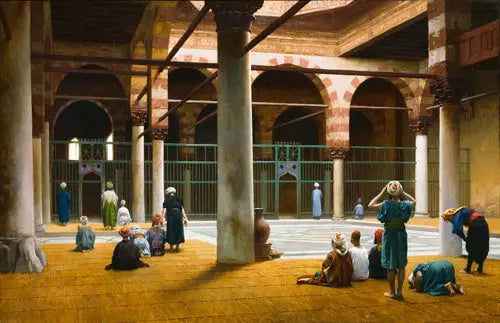 Interior de una mezquita - Jean-Léon Gérôme