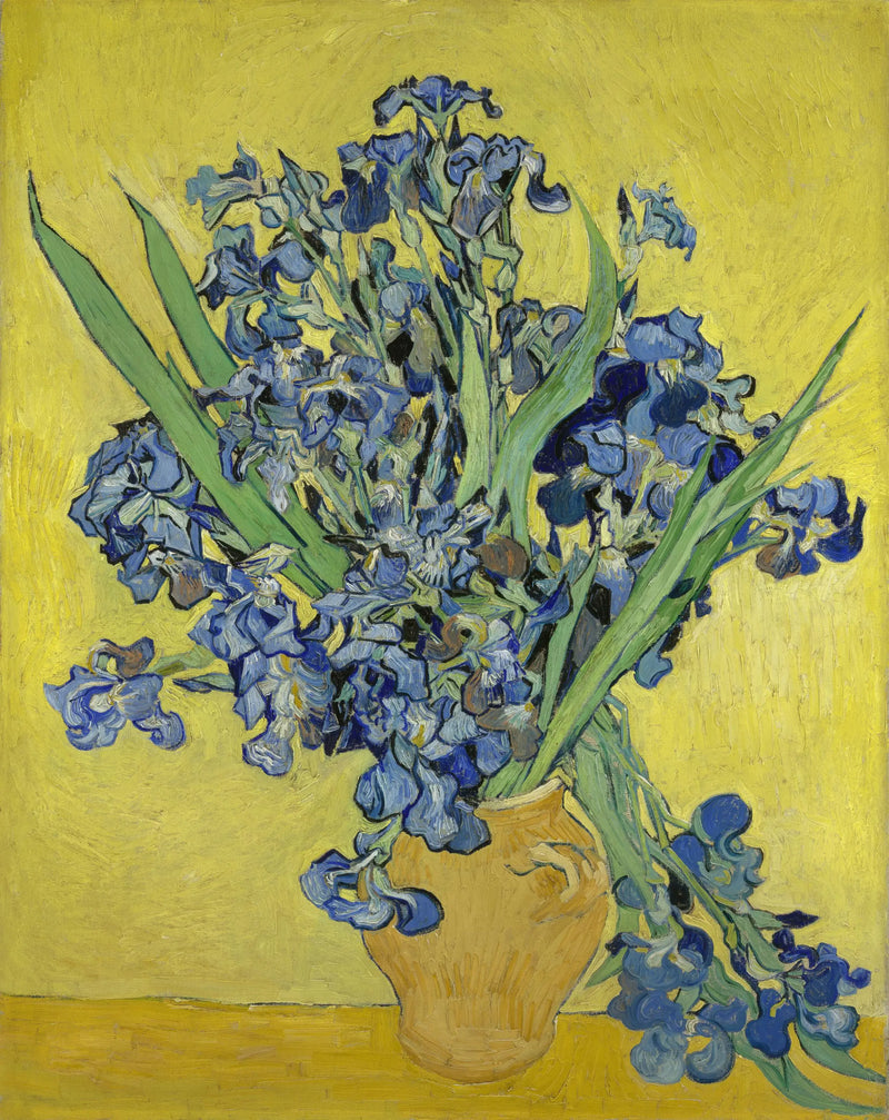 Jarrón de iris - Vincent van Gogh