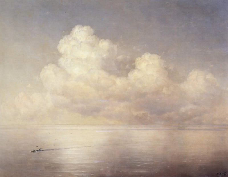 Nubes sobre el mar, tranquilo - Ivan Aïvazovski
