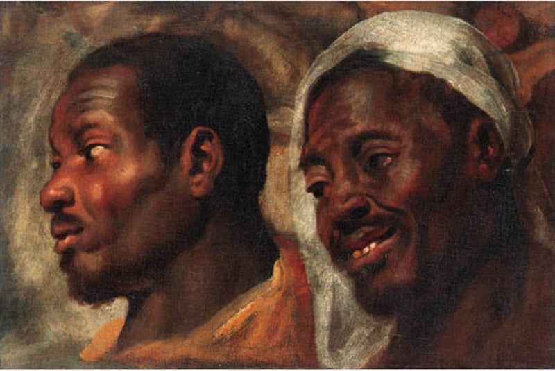 Deux études sur les hommes africains - Jacob Jordaens1