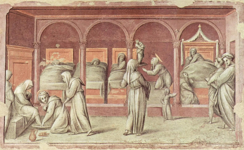 Escena de la vida en el hospital - Pontormo
