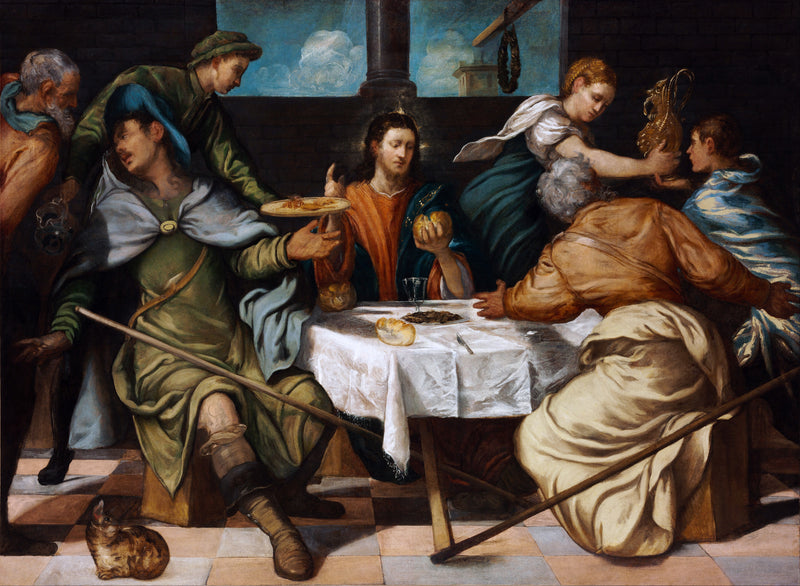 La Cena en Emmaüs - Jacopo Tintoretto