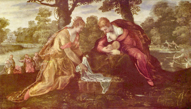 Moisés salvado de las aguas - Jacopo Tintoretto
