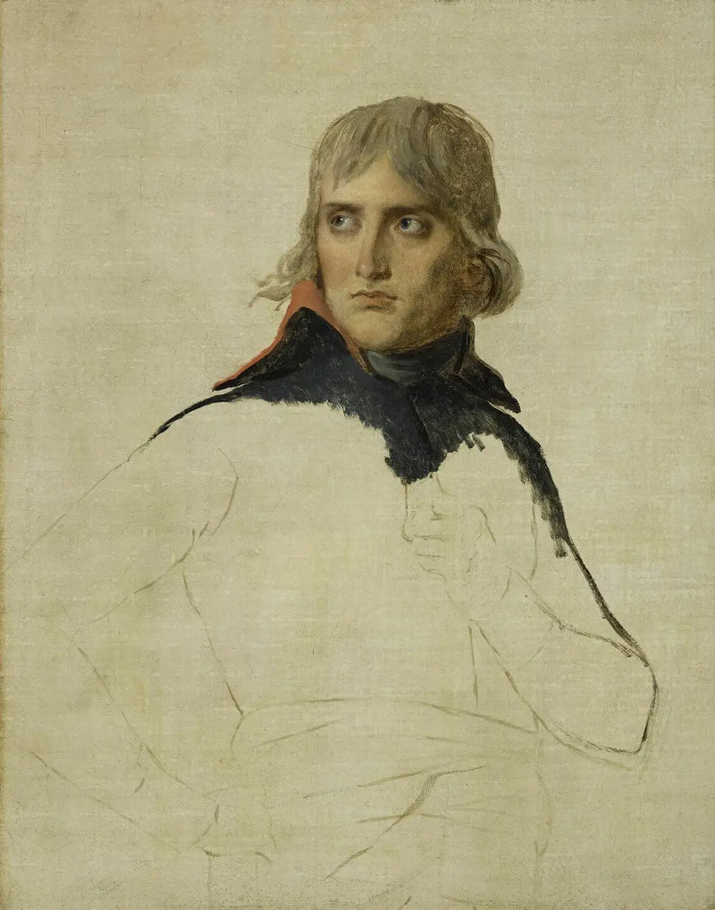 retrato inacabado de Bonaparte - Jacques-Louis David
