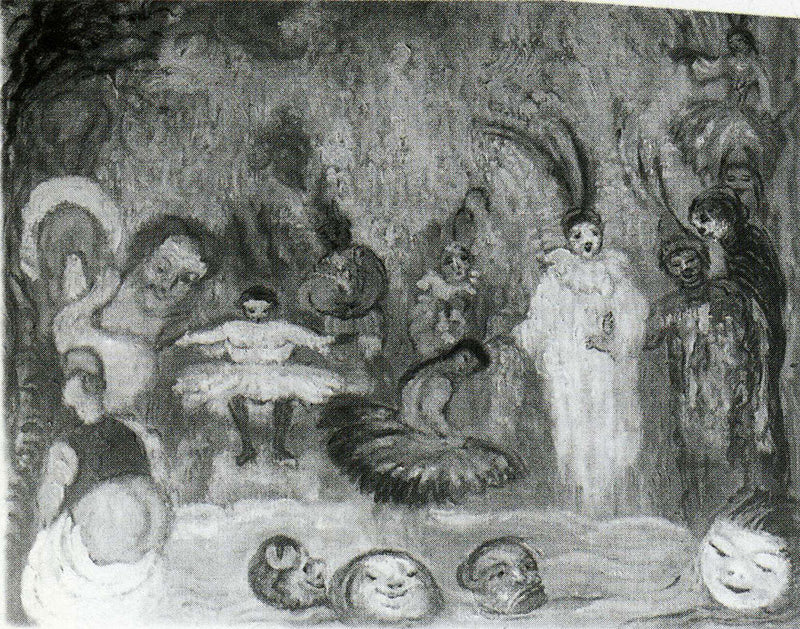 Masks and Dancing Girls - James Ensor