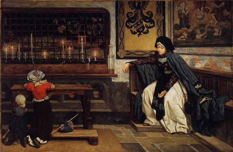 Margarita en la iglesia - James Tissot