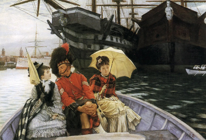 La construcción naval de Portsmouth - James Tissot