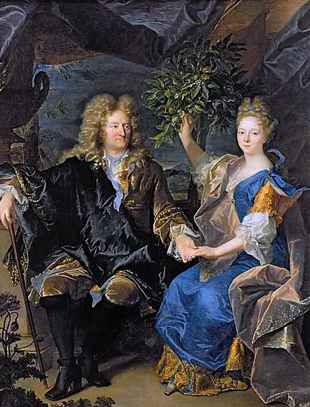Retrato del conde Jan Andrzej Morsztyn y de su hija Isabel Catalina - Hyacinthe Rigaud