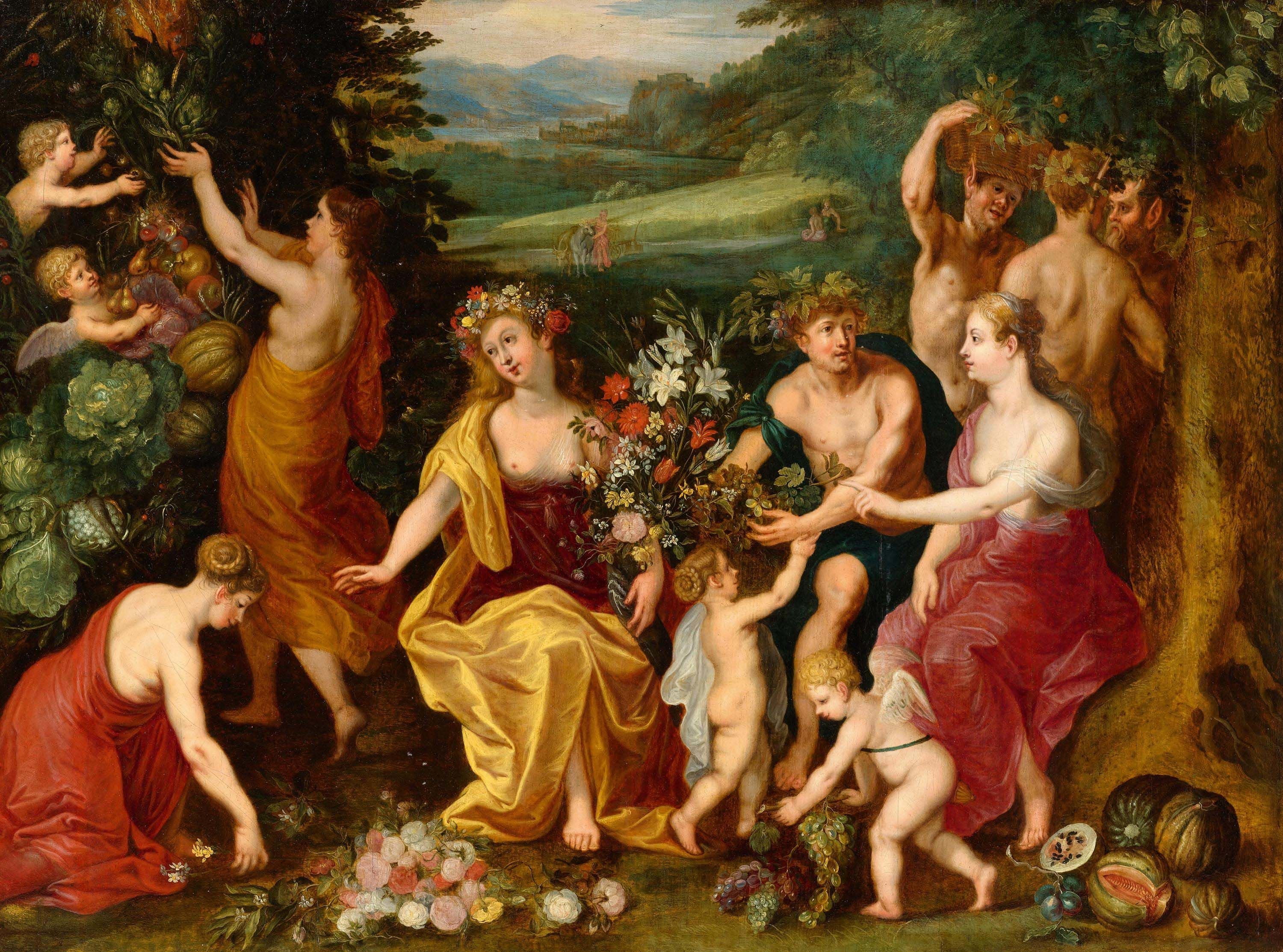 Hommage à Flore, allégorie de la fertilité - Jan Brueghel le Jeune