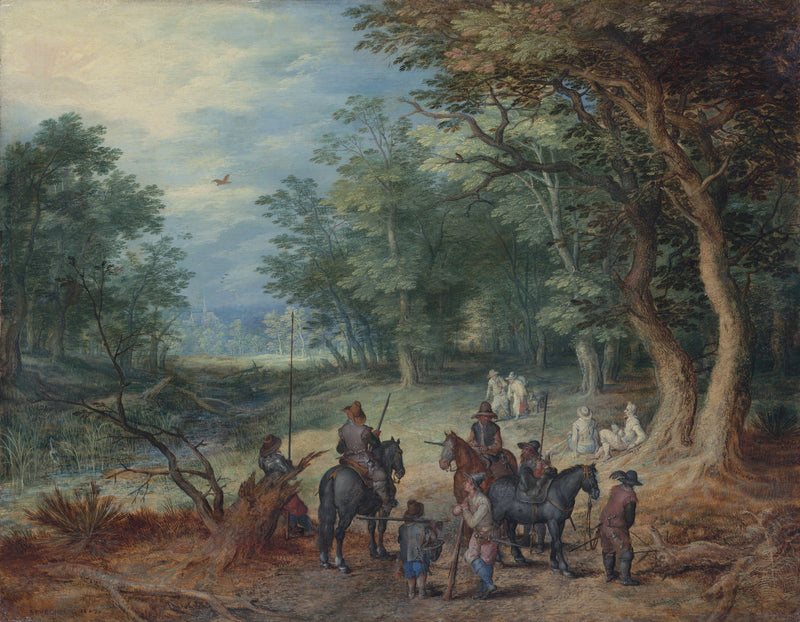 Gardes dans une clairière - Jan Brueghel l'Ancien