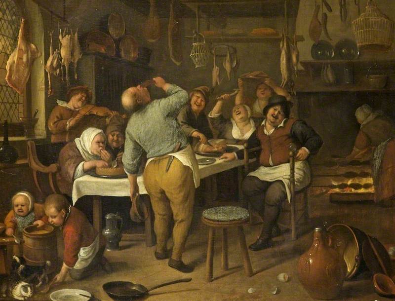 La cuisine grasse - Jan Steen