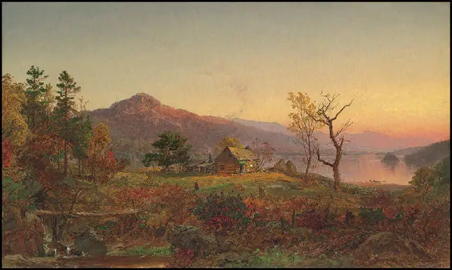 Casa del pescador, lago Greenwood - Jasper Francis Cropsey