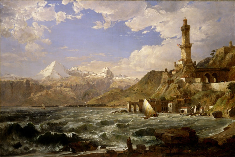 La Costa de Génova - Jasper Francis Cropsey