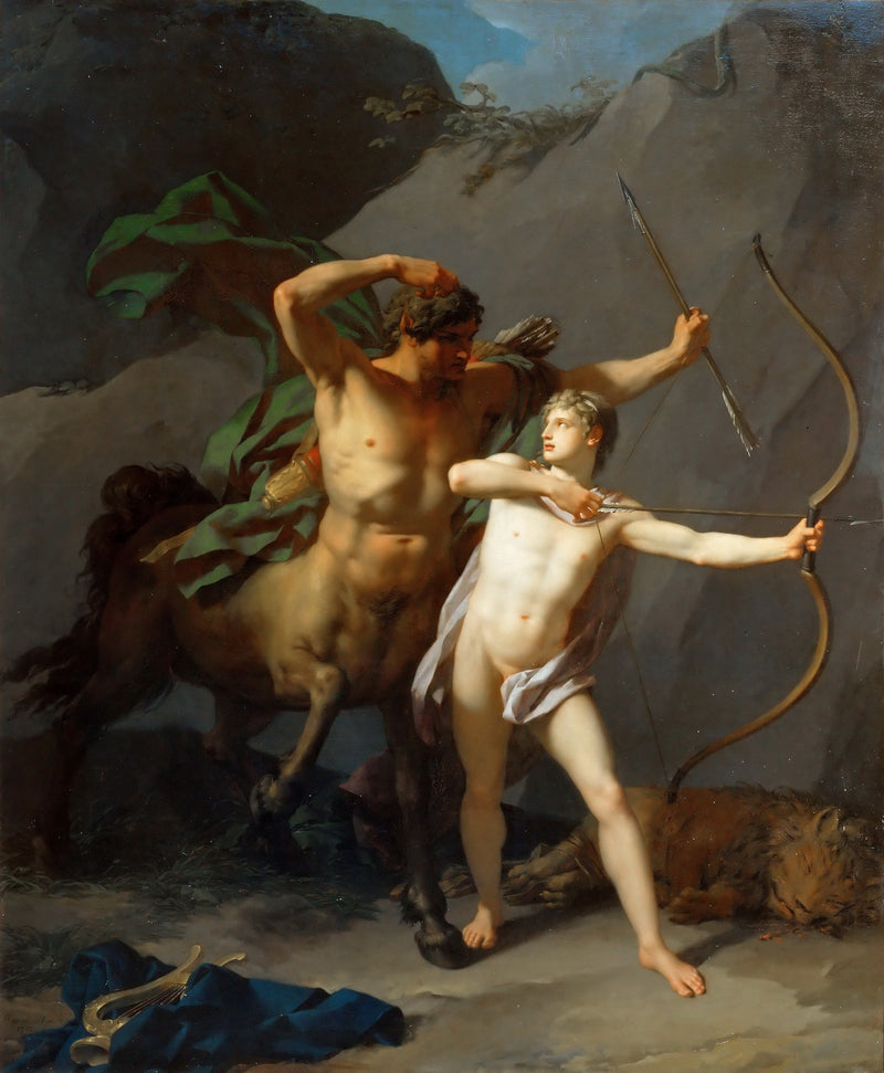 L'Éducation d'Achille par le centaure Chiron - Jean-Baptiste Regnault