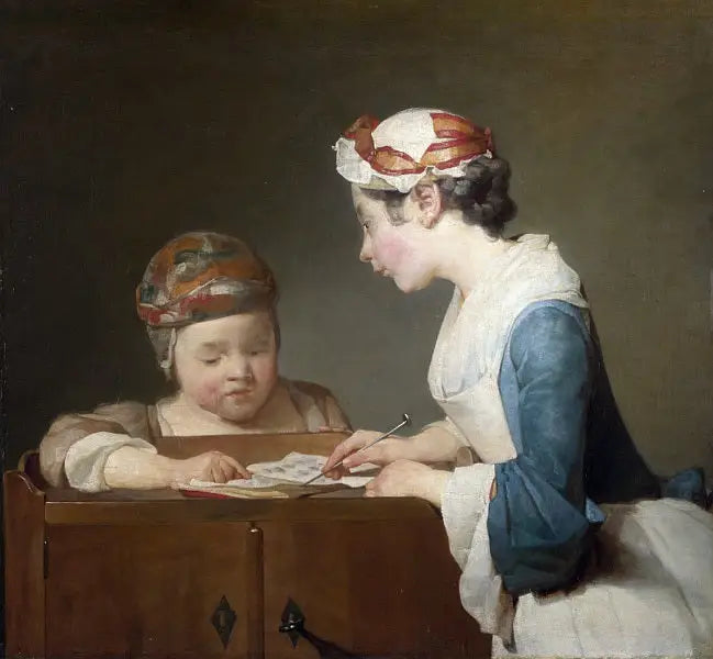 La joven maestra de escuela - Jean Simeón Chardin