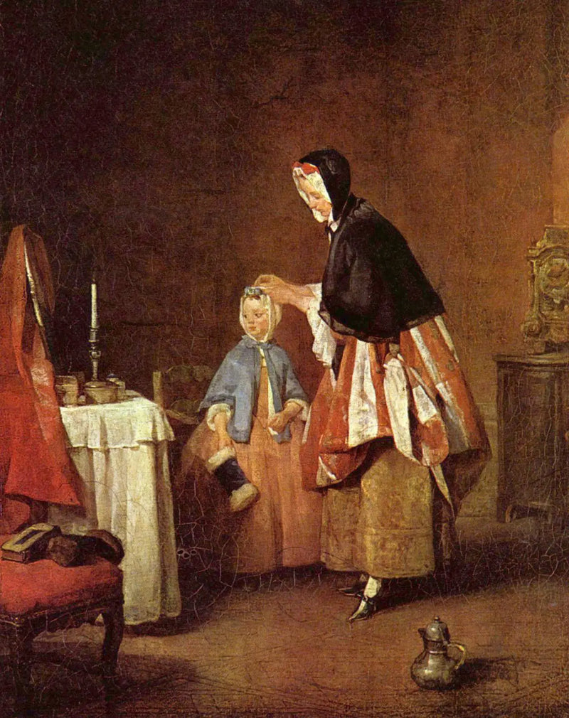 La Toilette del mañana - Jean Simeón Chardin