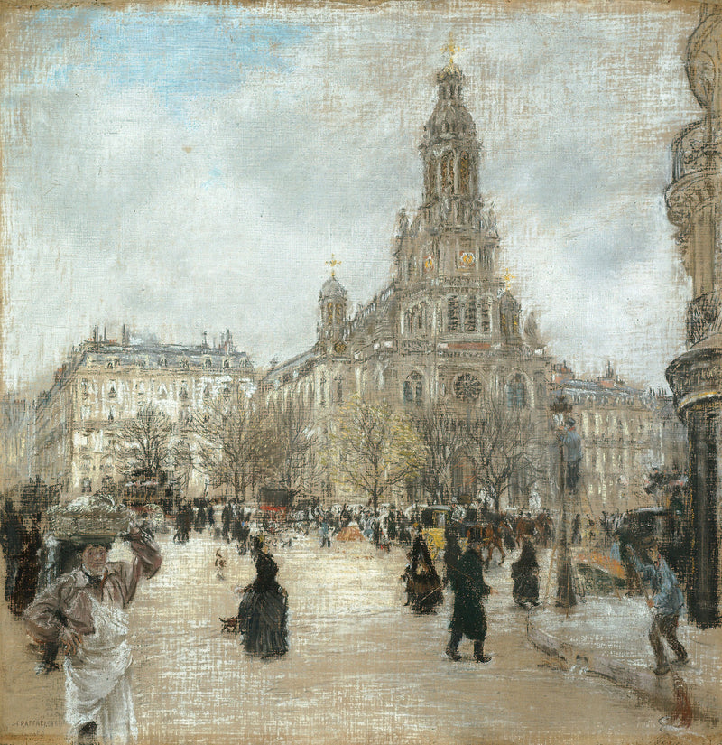 Place de la Trinité, Paris - Jean-François Raffaëlli