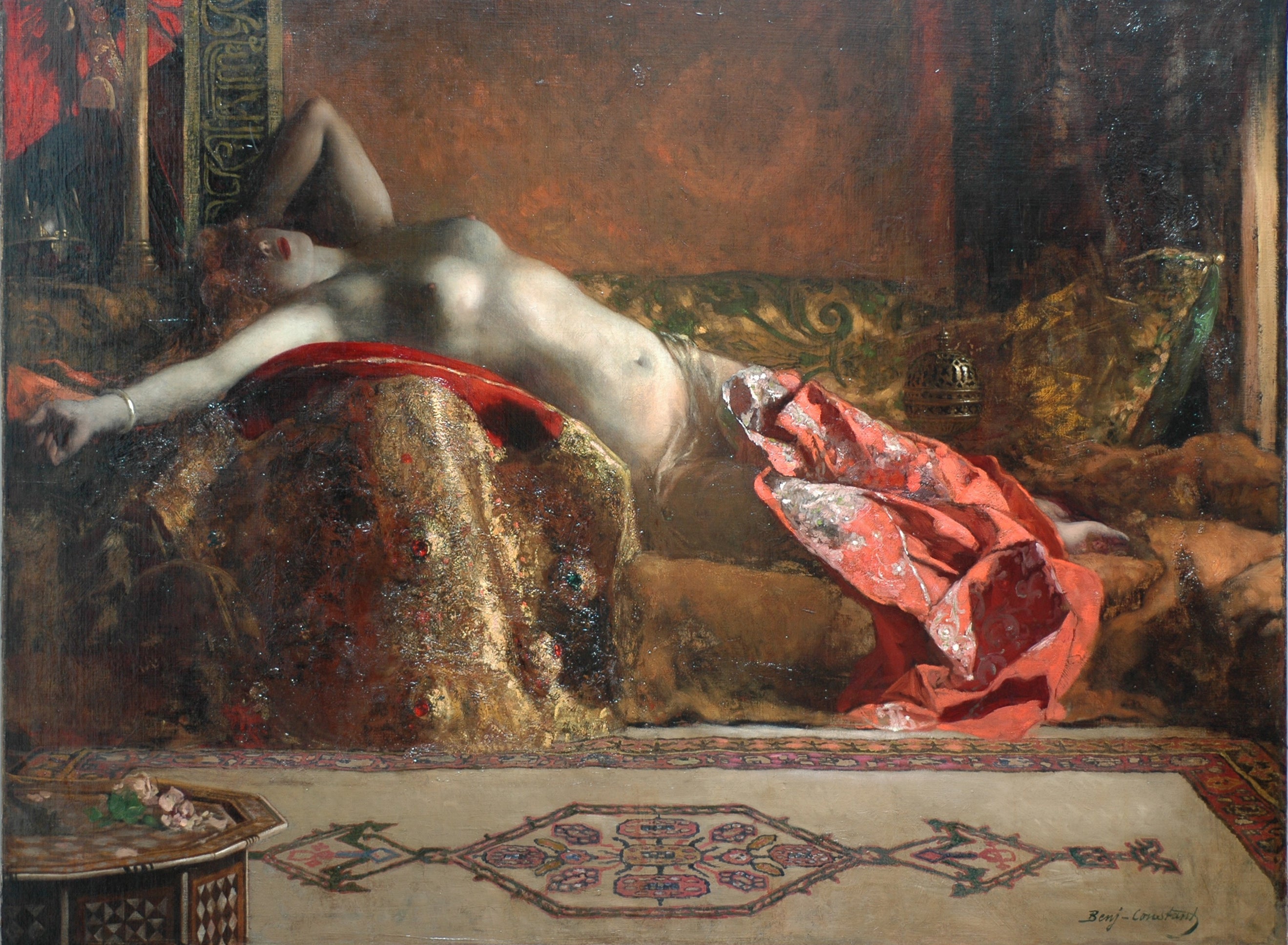 Odalisque couchée - Jean-Joseph Benjamin-Constant