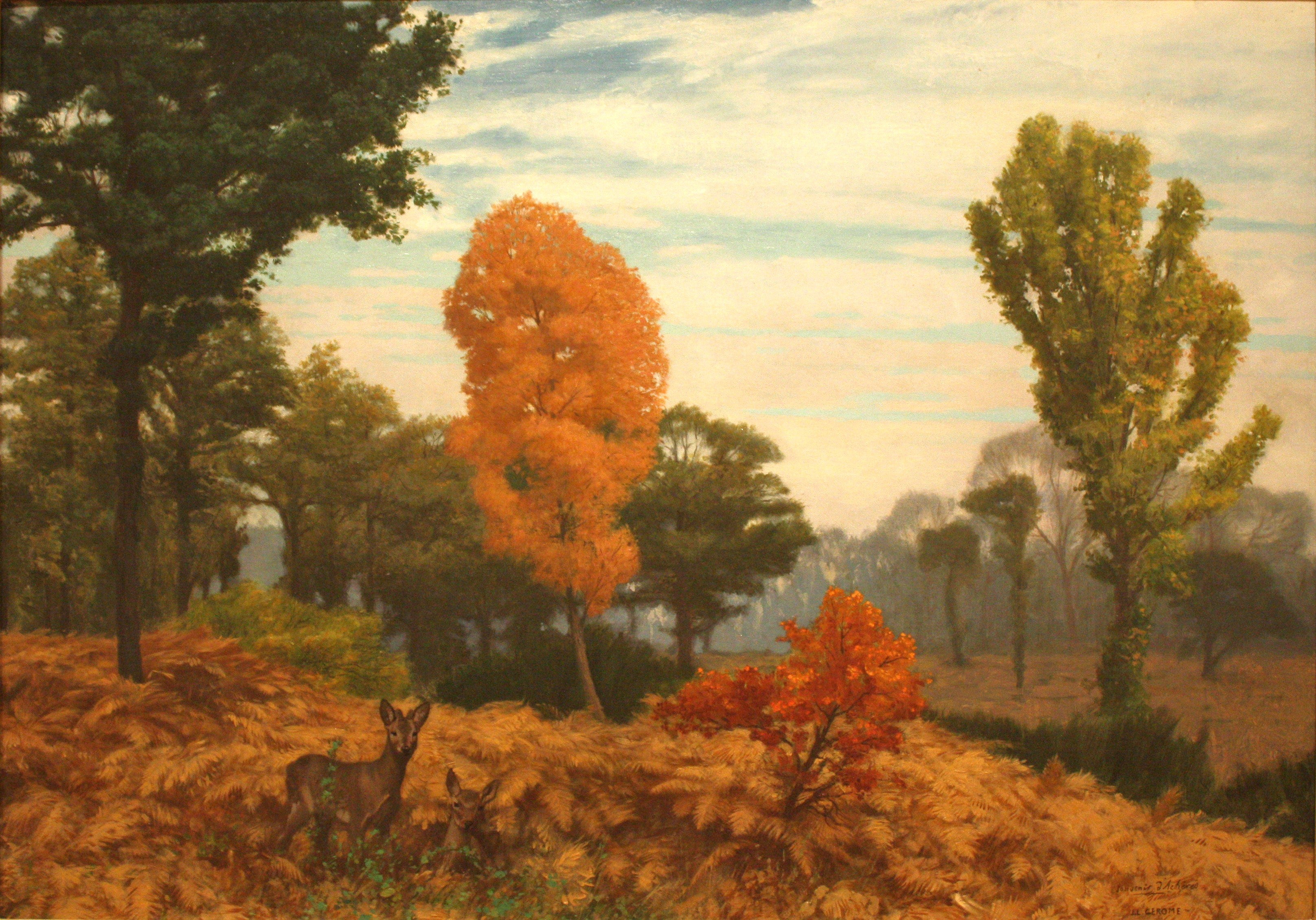 Reproduction du tableau « Souvenir d'Achères - Jean-Léon Gérôme » par Alpha Reproduction en peinture à l’huile