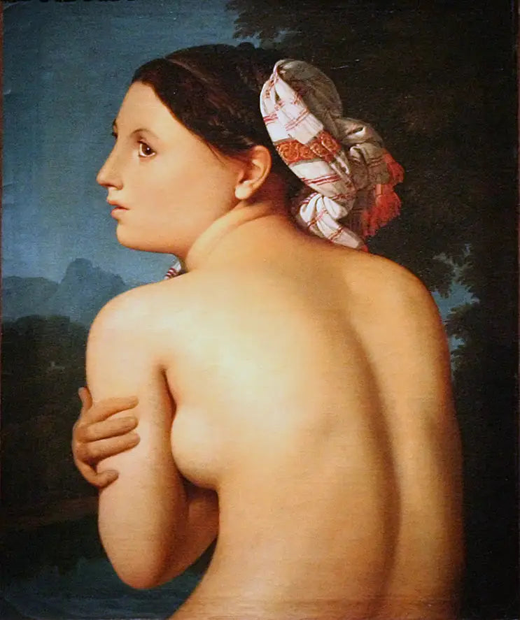 La bañista de medio cuerpo - Jean-Auguste-Dominique Ingres