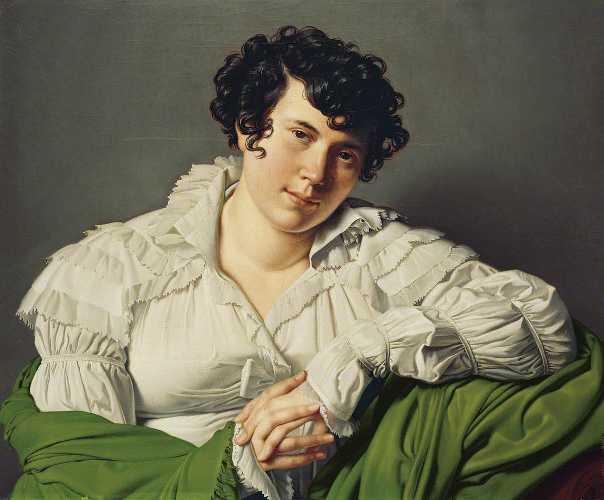 Retrato llamado de Madame de Staël - Jean-Auguste-Dominique Ingres