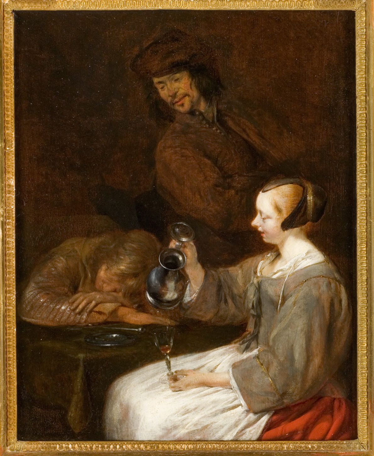Jeune Hollandaise versant à boire - Gerard ter Borch