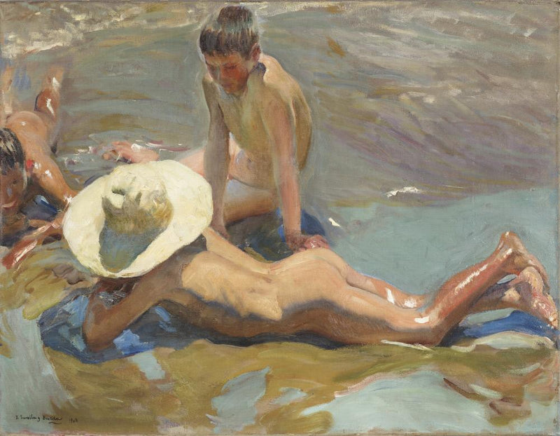 Enfants sur la plage - Joaquín Sorolla