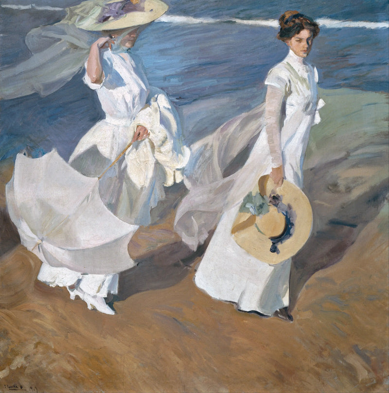 Paseo junto al mar - Joaquín Sorolla