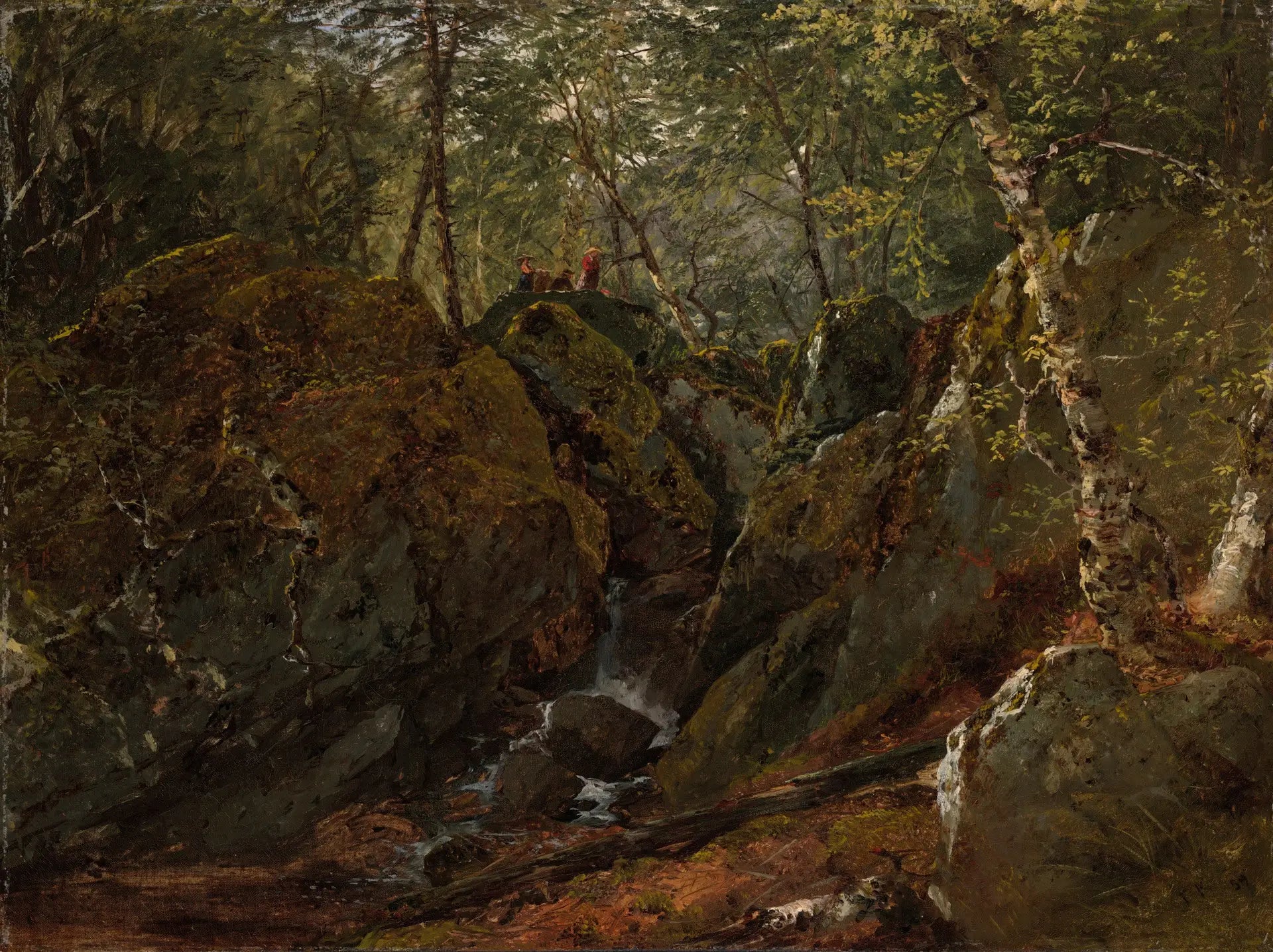 Cascade de Catskill - John Frederick Kensett - Alpha Reproduction