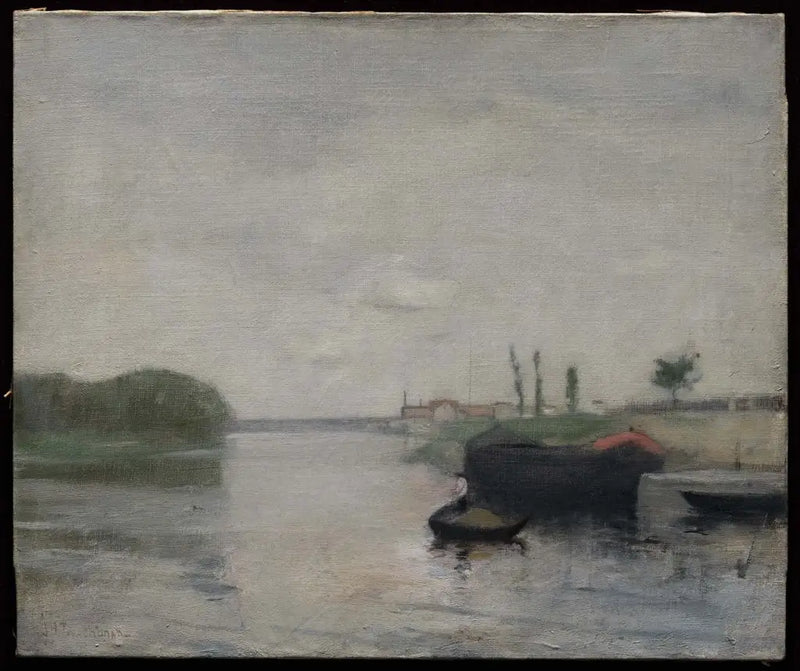 Escena del canal - John Henry Twachtman
