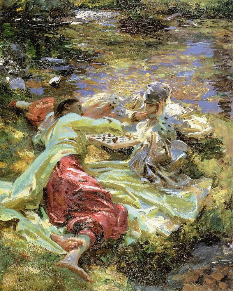 La partida de ajedrez - John Singer Sargent