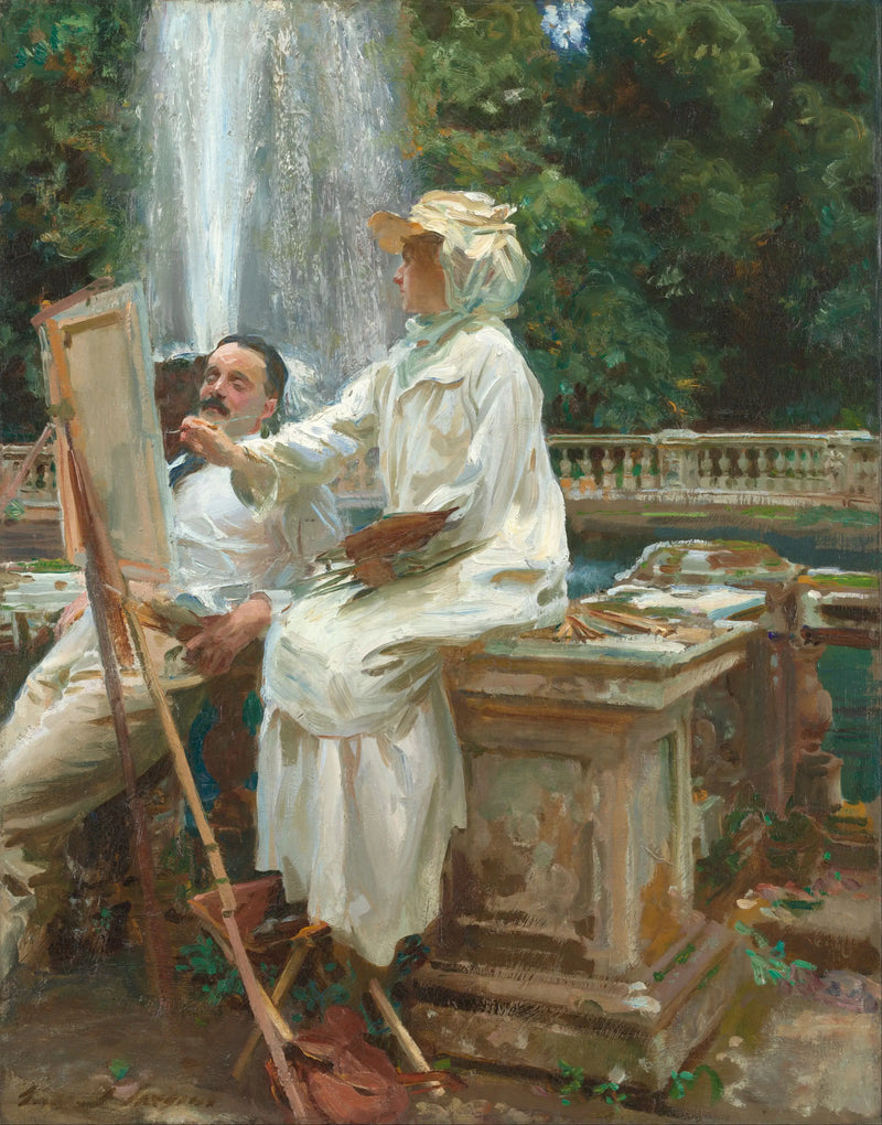 La fuente, Villa Torlonia, Frascati, Italia - John Singer Sargent