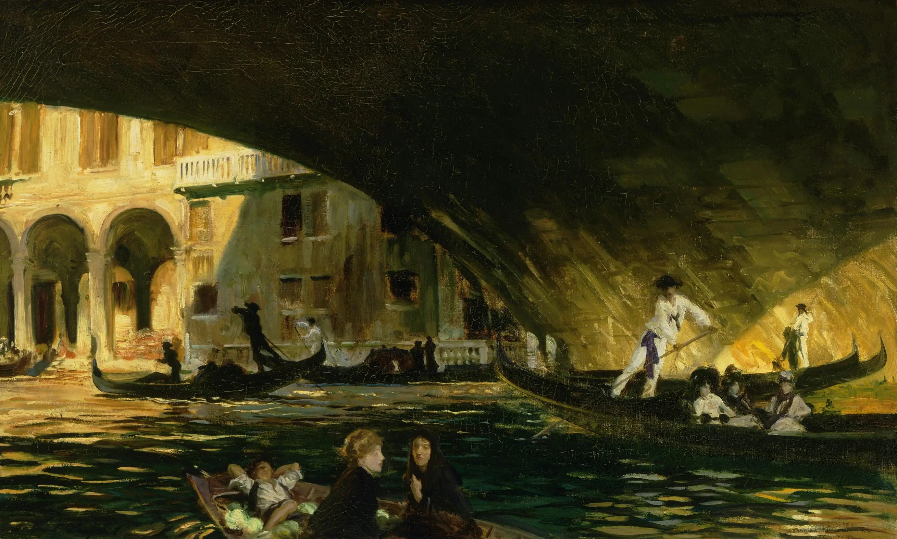 Reproduction du tableau « Le Rialto, Venise - John Singer Sargent » par Alpha Reproduction en peinture à l’huile