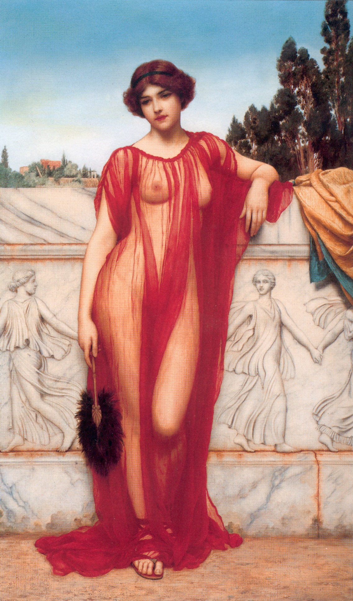 Athénaïs - John William Godward - Alpha Reproduction