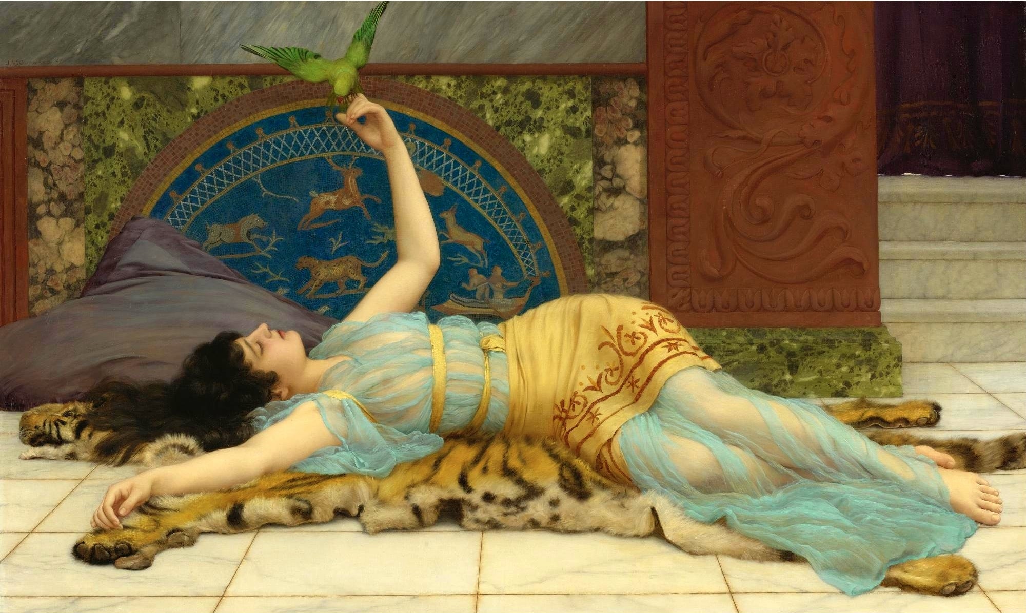 Dolce Far Niente (1897) - John William Godward - Alpha Reproduction