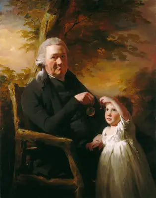 John Tait y su nieto - Henry Raeburn