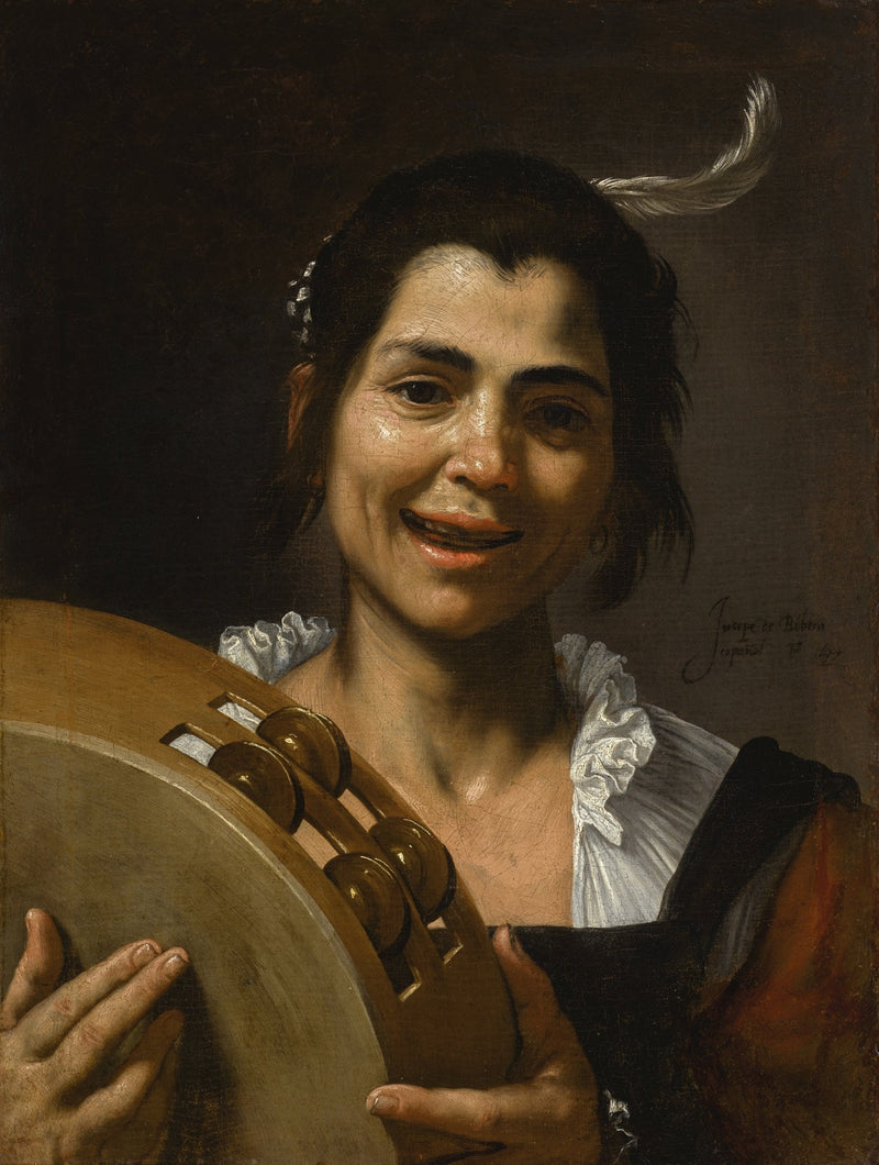 Chica con pandereta - Jusepe de Ribera