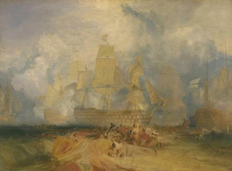 Segundo boceto para 'La batalla de Trafalgar' - J. M. W. Turner