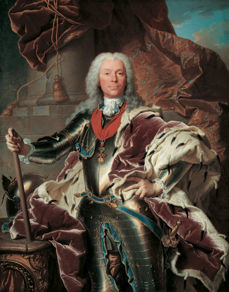 Retrato del príncipe José Wenzel I de Liechtenstein - Hyacinthe Rigaud